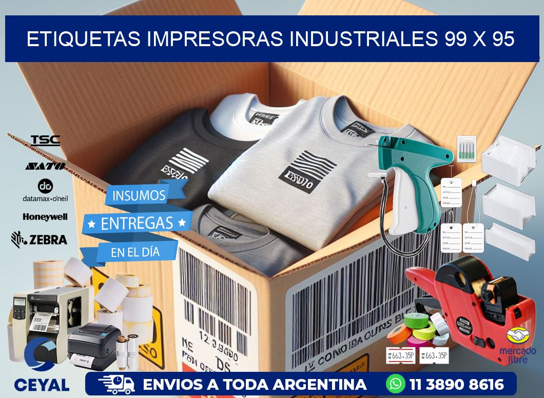 etiquetas impresoras industriales 99 x 95