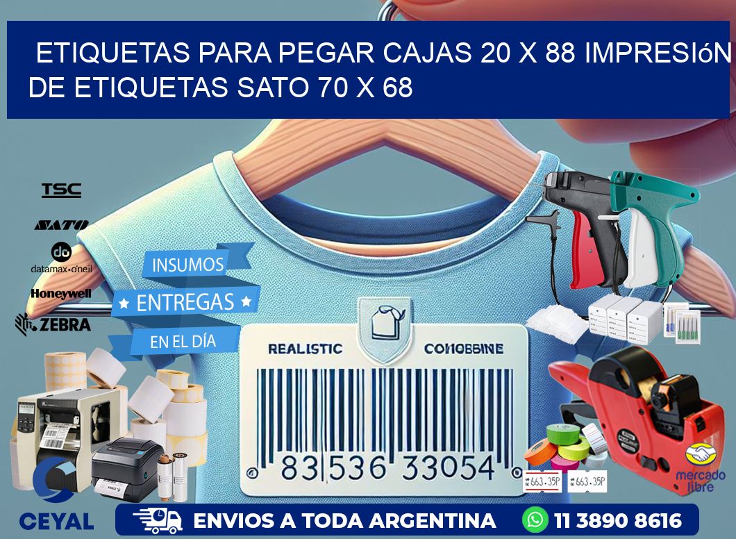etiquetas para pegar cajas 20 x 88 impresión de etiquetas sato 70 x 68