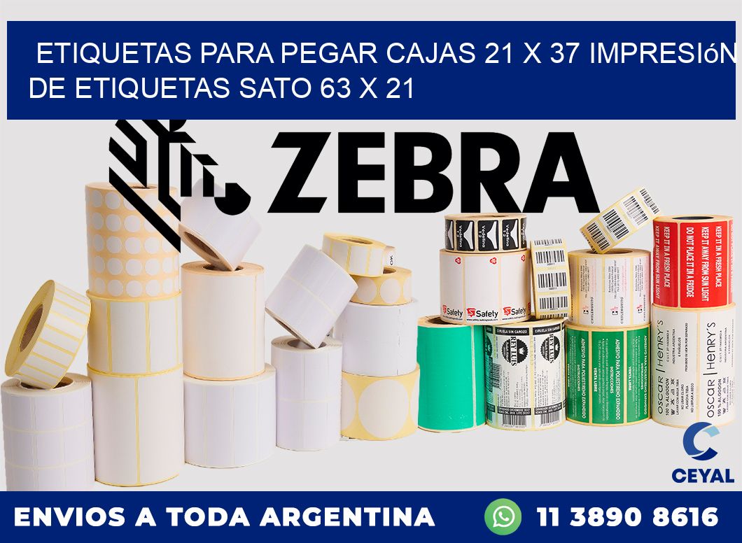 etiquetas para pegar cajas 21 x 37 impresión de etiquetas sato 63 x 21