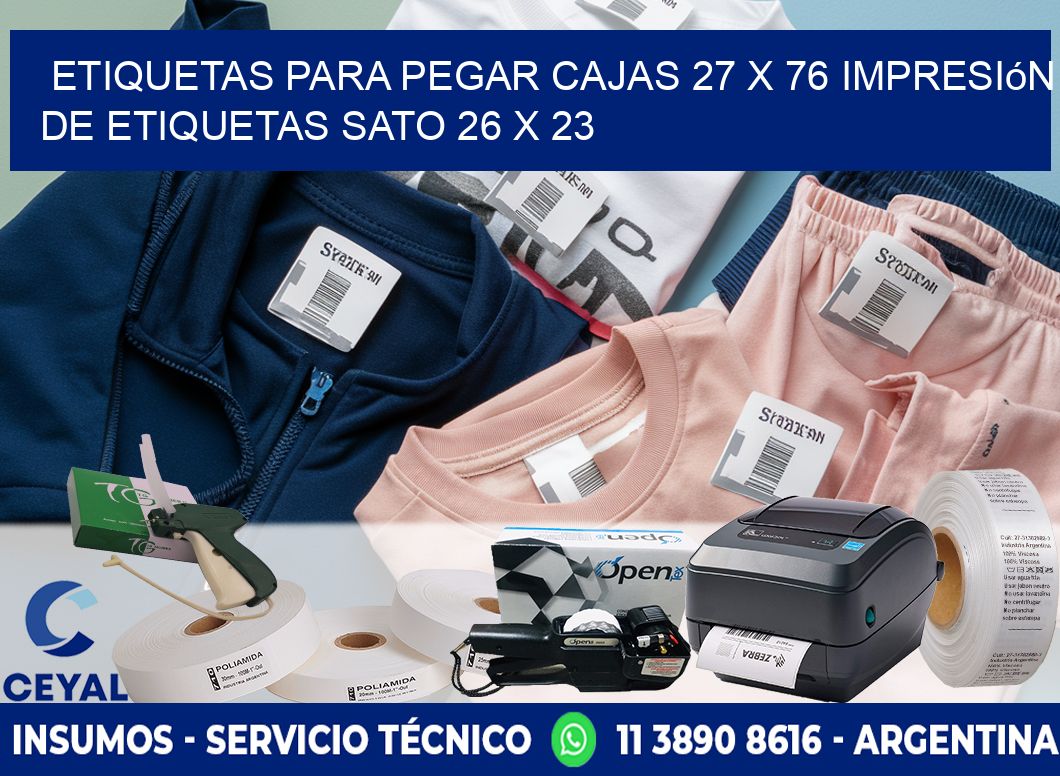 etiquetas para pegar cajas 27 x 76 impresión de etiquetas sato 26 x 23