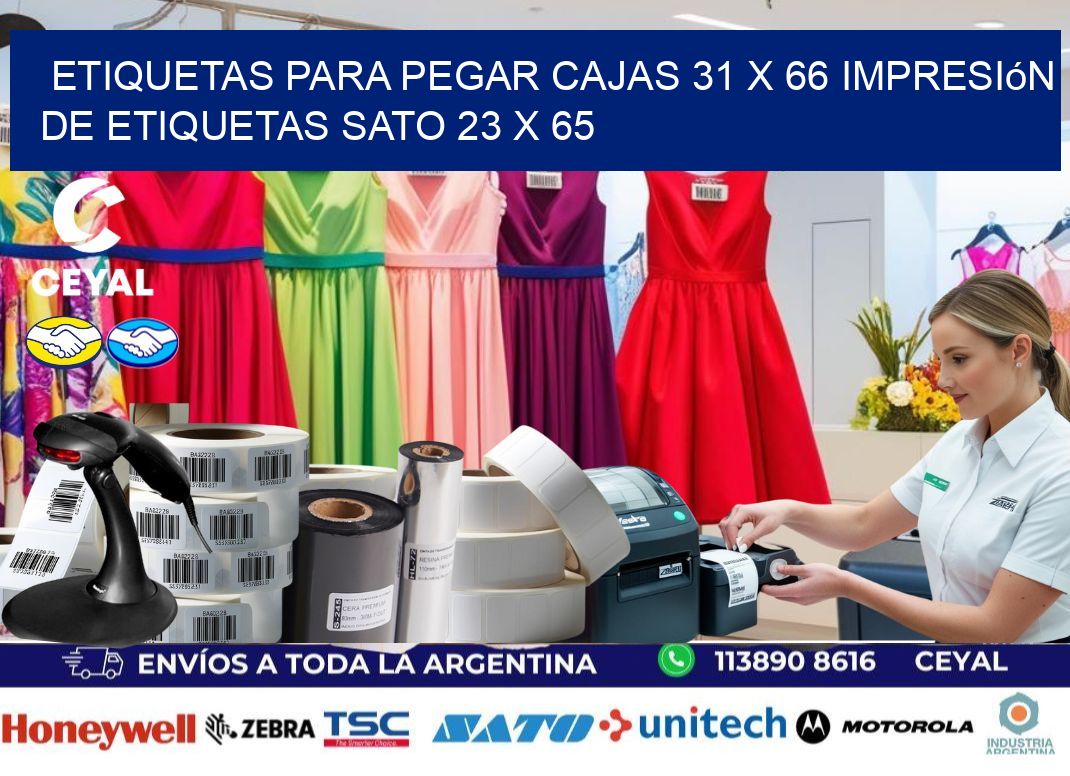 etiquetas para pegar cajas 31 x 66 impresión de etiquetas sato 23 x 65