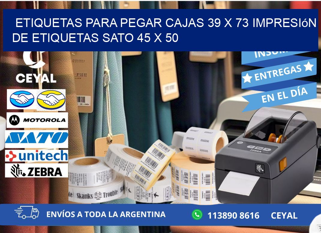 etiquetas para pegar cajas 39 x 73 impresión de etiquetas sato 45 x 50