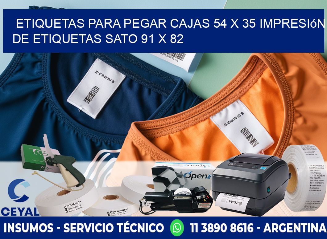 etiquetas para pegar cajas 54 x 35 impresión de etiquetas sato 91 x 82