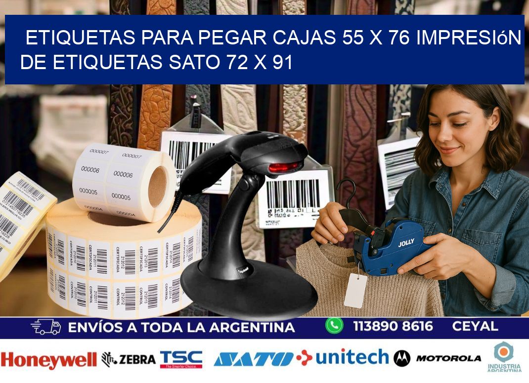 etiquetas para pegar cajas 55 x 76 impresión de etiquetas sato 72 x 91