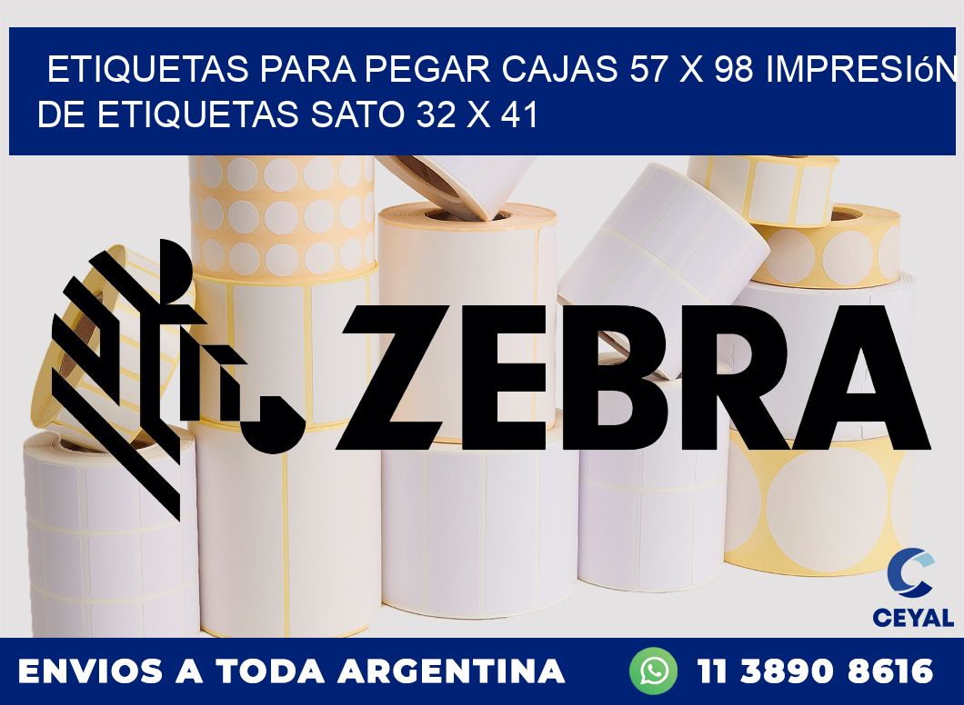 etiquetas para pegar cajas 57 x 98 impresión de etiquetas sato 32 x 41