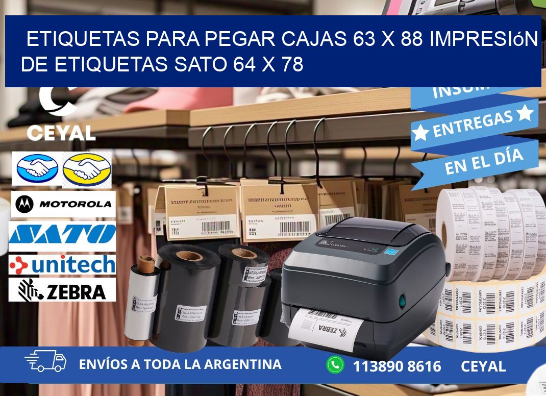 etiquetas para pegar cajas 63 x 88 impresión de etiquetas sato 64 x 78