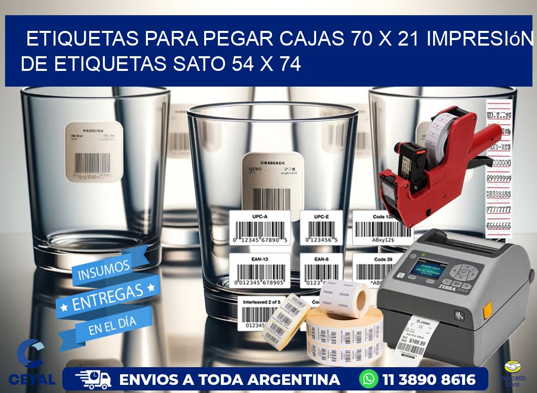 etiquetas para pegar cajas 70 x 21 impresión de etiquetas sato 54 x 74