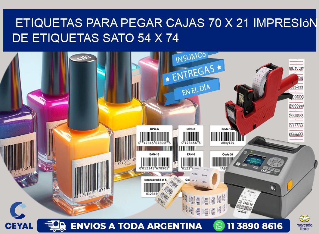 etiquetas para pegar cajas 70 x 21 impresión de etiquetas sato 54 x 74