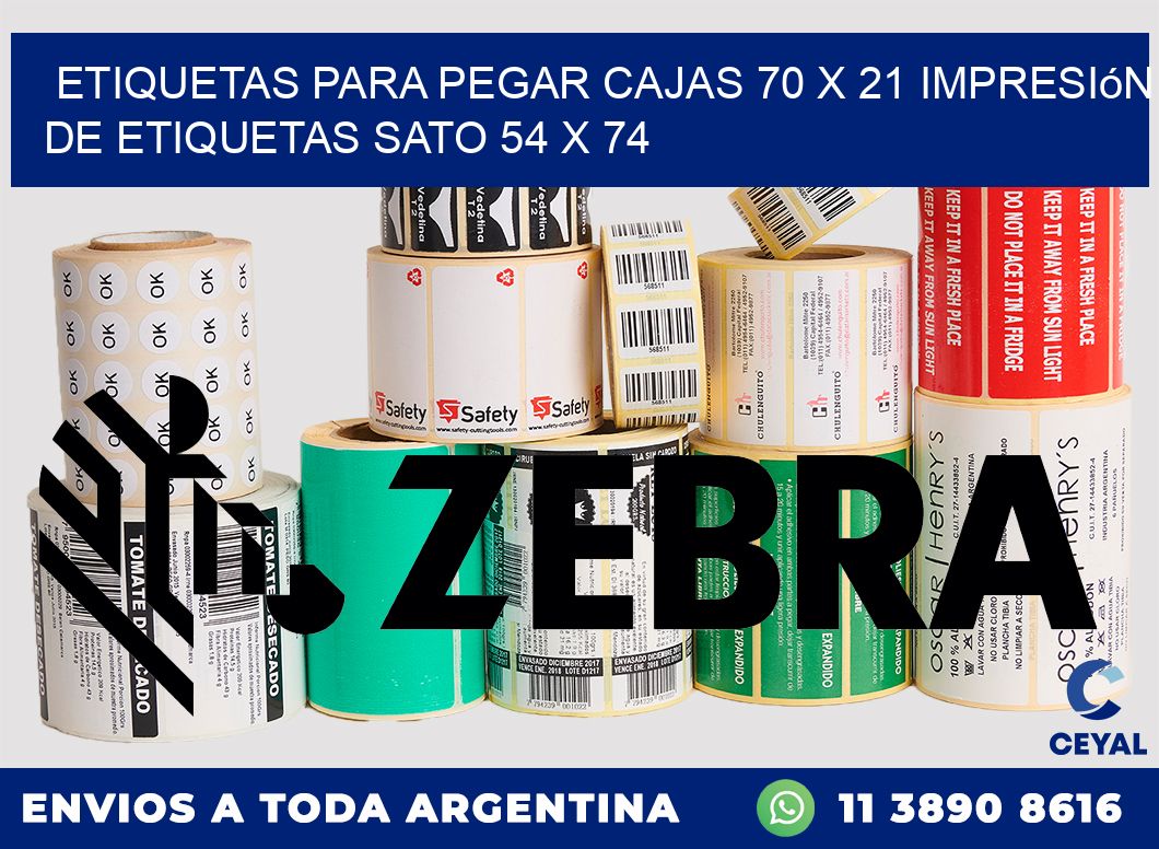 etiquetas para pegar cajas 70 x 21 impresión de etiquetas sato 54 x 74