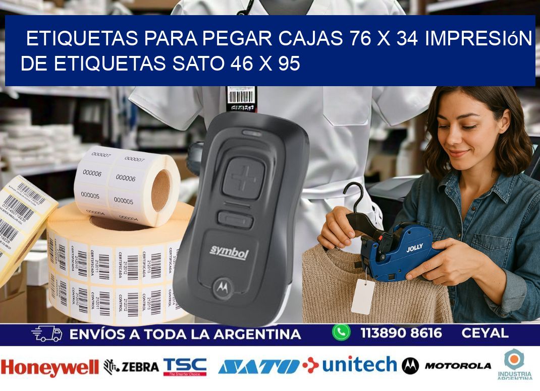 etiquetas para pegar cajas 76 x 34 impresión de etiquetas sato 46 x 95