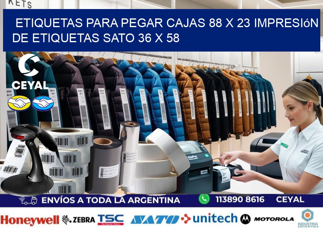 etiquetas para pegar cajas 88 x 23 impresión de etiquetas sato 36 x 58