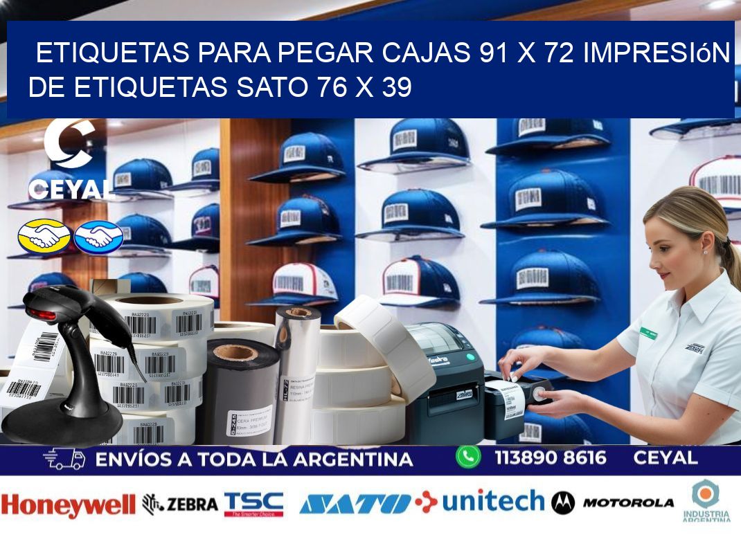 etiquetas para pegar cajas 91 x 72 impresión de etiquetas sato 76 x 39