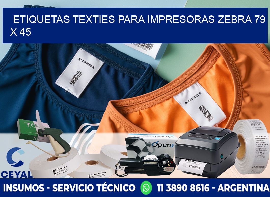 etiquetas texties para impresoras zebra 79 x 45