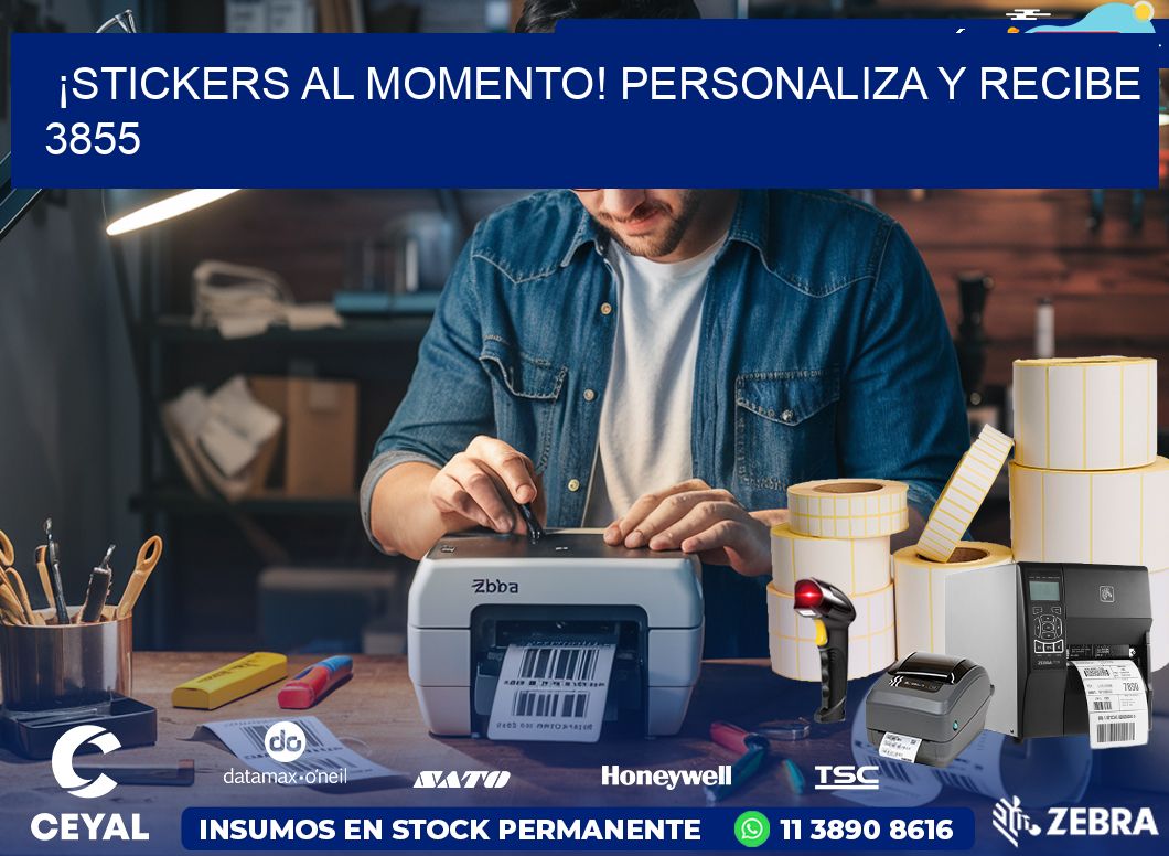 ¡Stickers al Momento! Personaliza y Recibe 3855