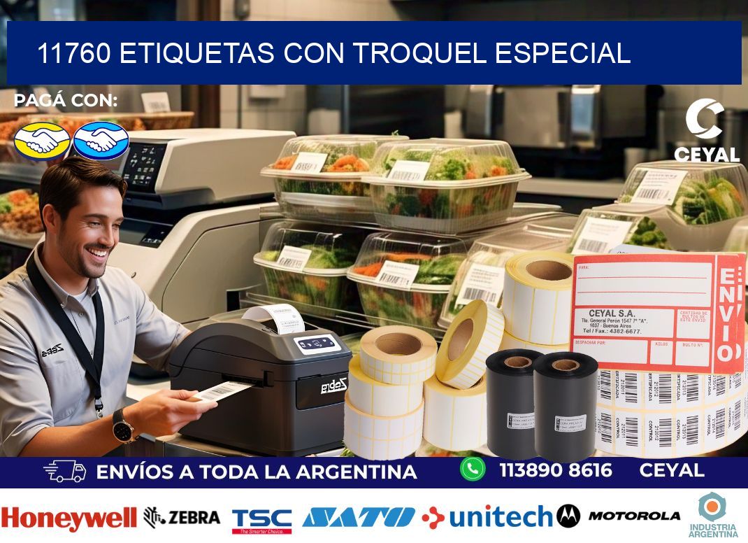 11760 Etiquetas con troquel especial
