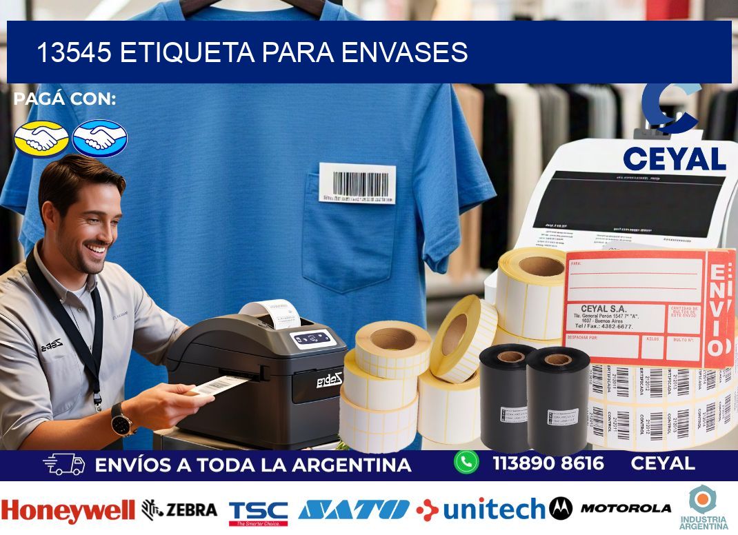 13545 Etiqueta para envases