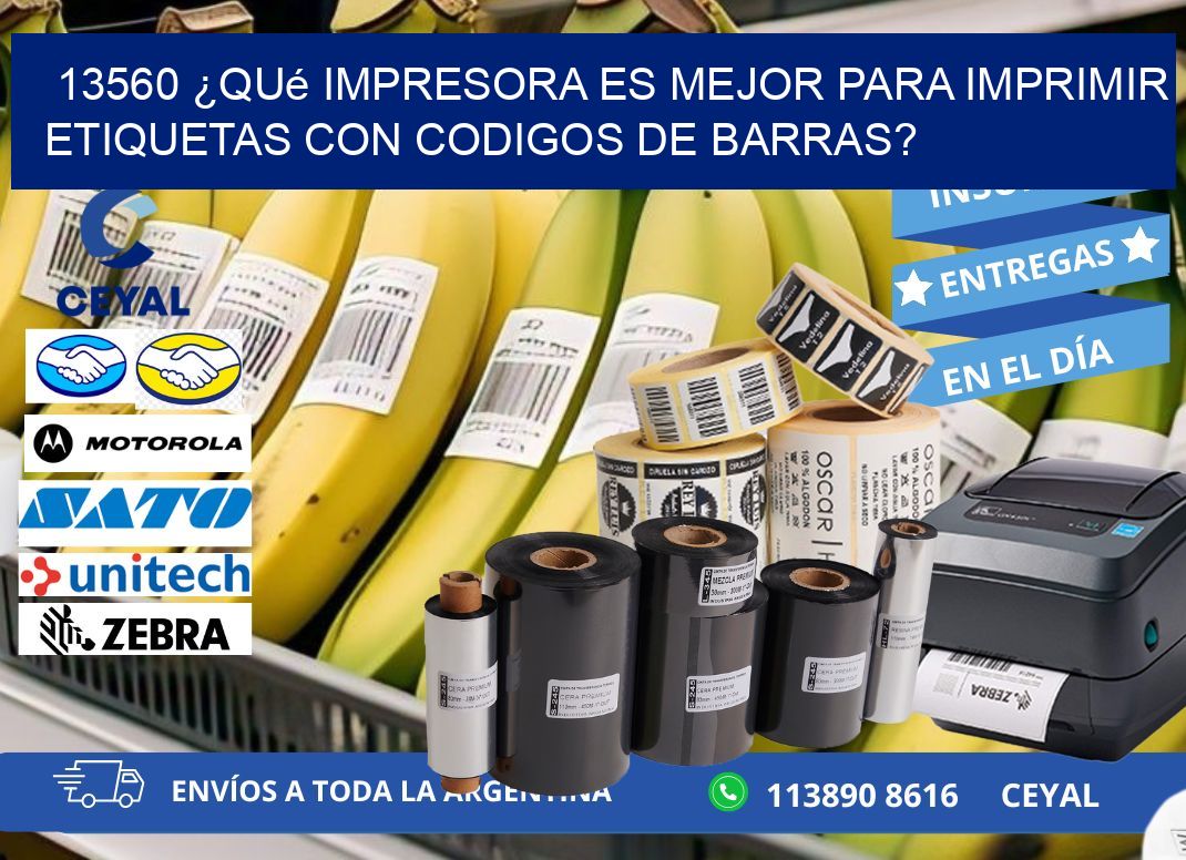 13560 ¿Qué impresora es mejor para imprimir etiquetas con codigos de barras?