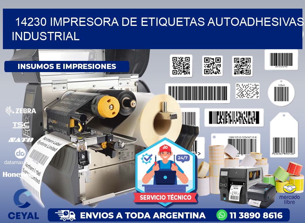14230 Impresora de etiquetas autoadhesivas industrial