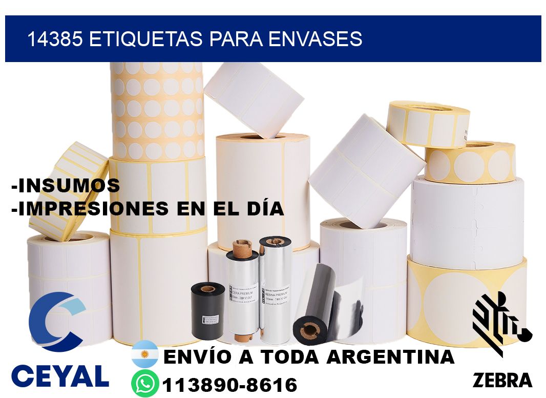 14385 Etiquetas para envases