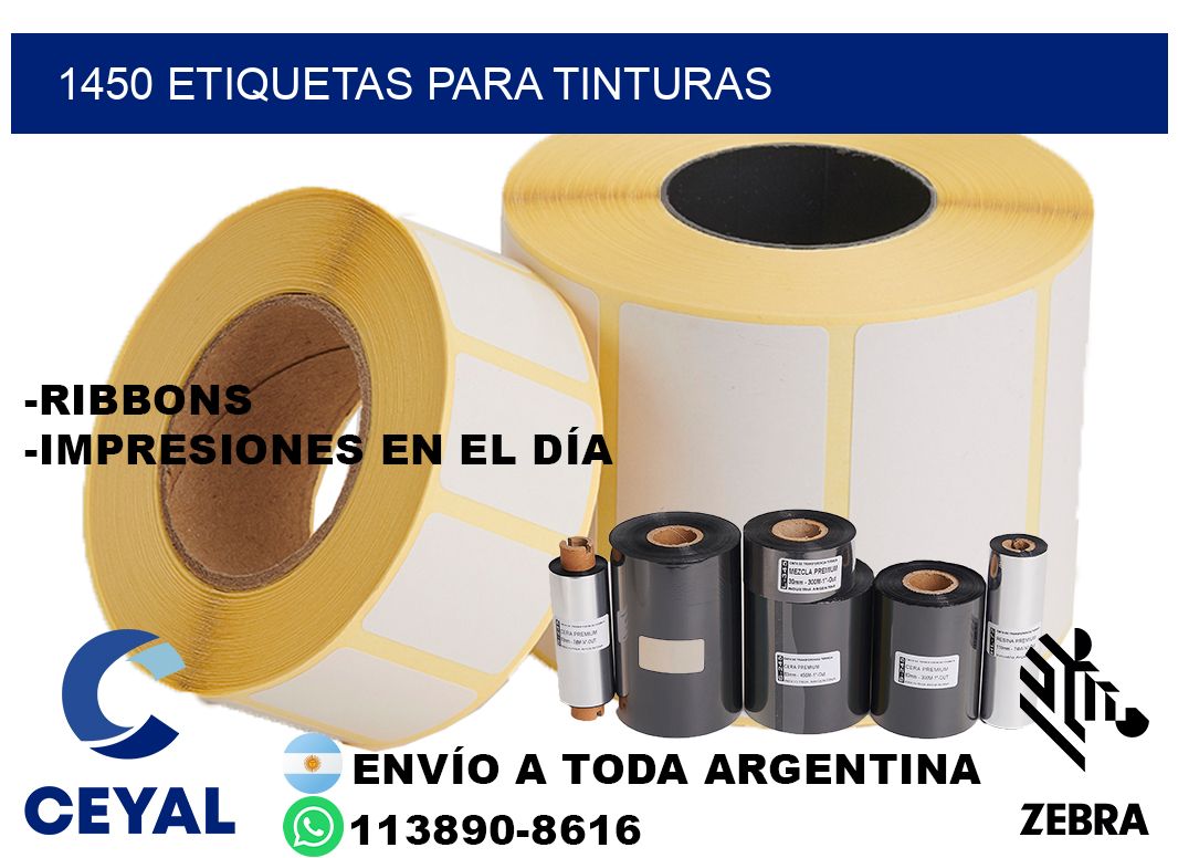 1450 Etiquetas para tinturas