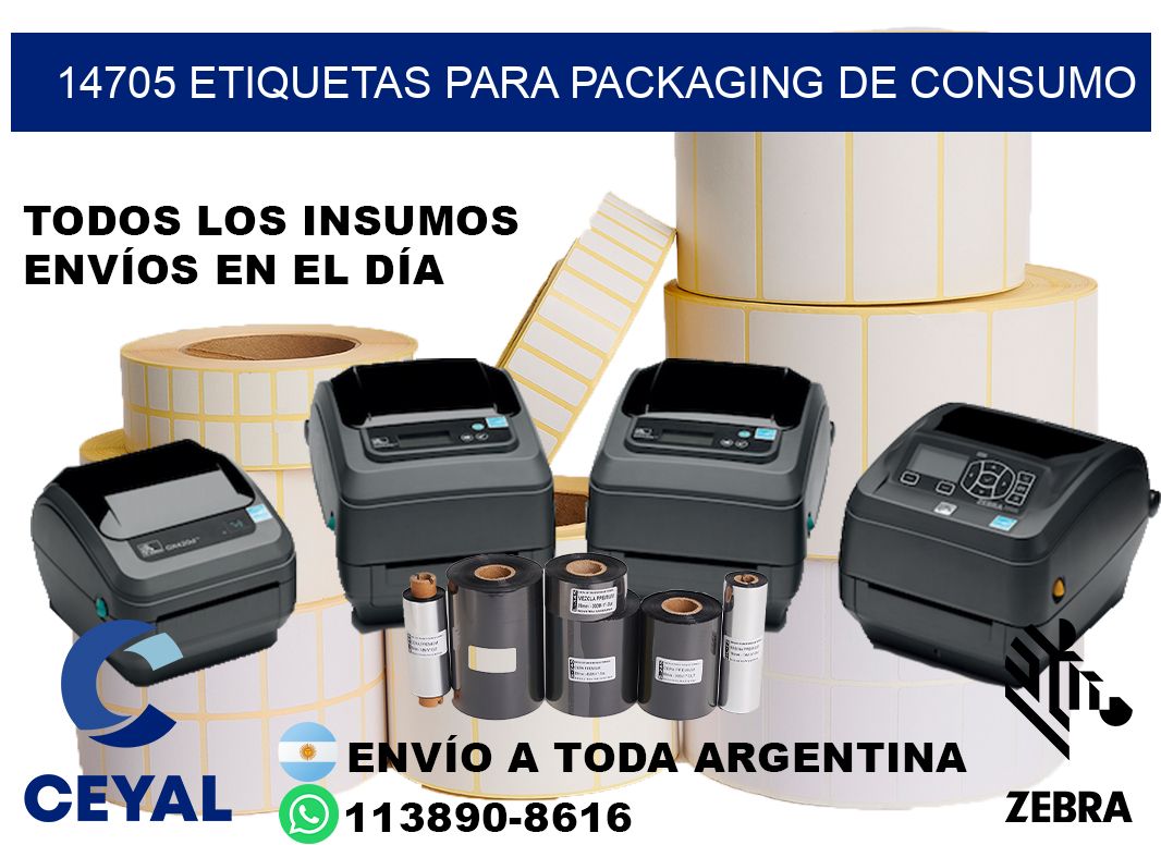 14705 Etiquetas para packaging de consumo