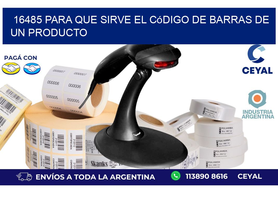 16485 Para que sirve el código de barras de un producto