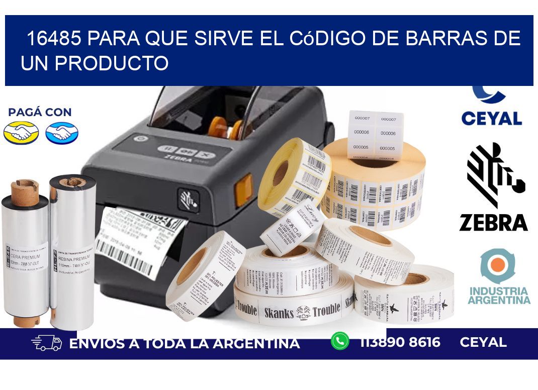16485 Para que sirve el código de barras de un producto