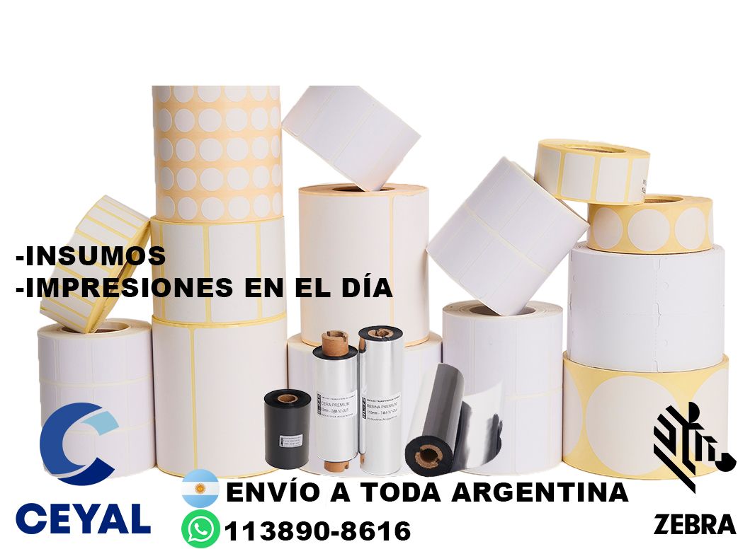 20 cajas de etiquetas 59 x 64