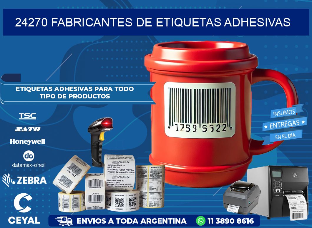 24270 Fabricantes de etiquetas adhesivas