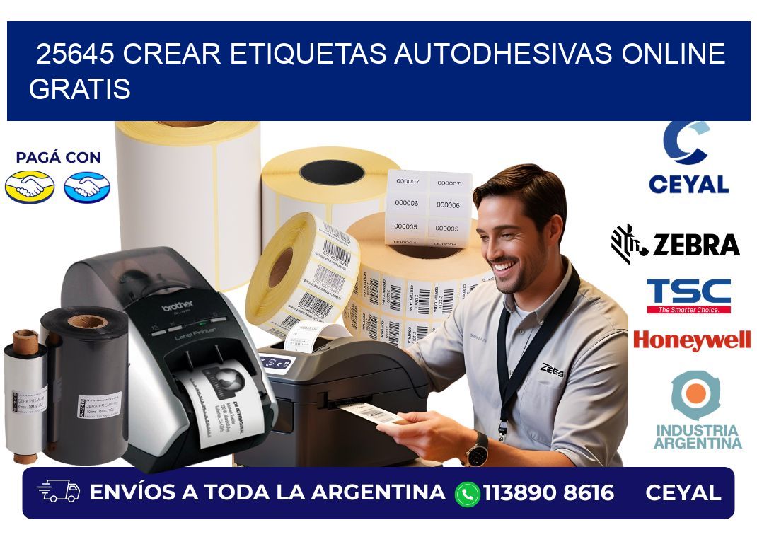 25645 Crear etiquetas autodhesivas online gratis