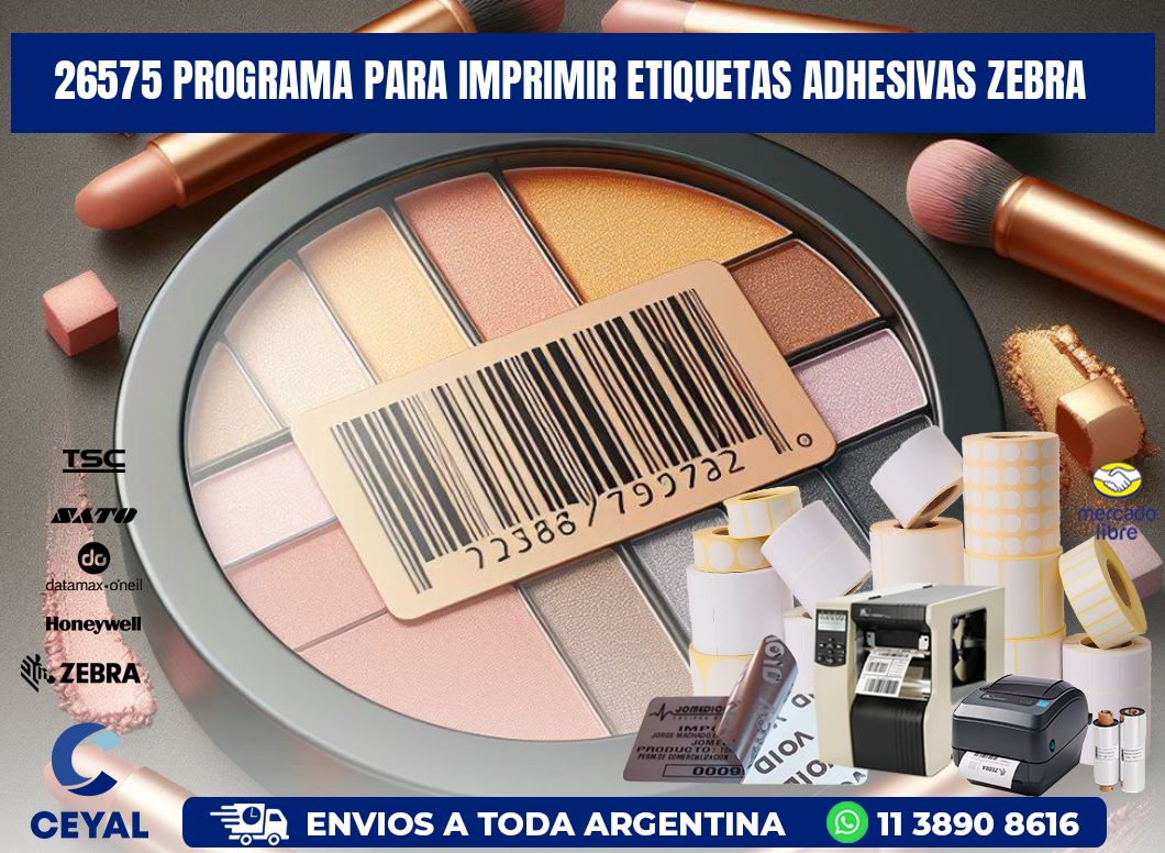 26575 Programa para imprimir etiquetas adhesivas zebra