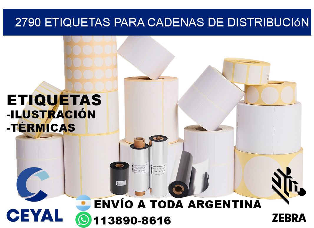 2790 Etiquetas para cadenas de distribución