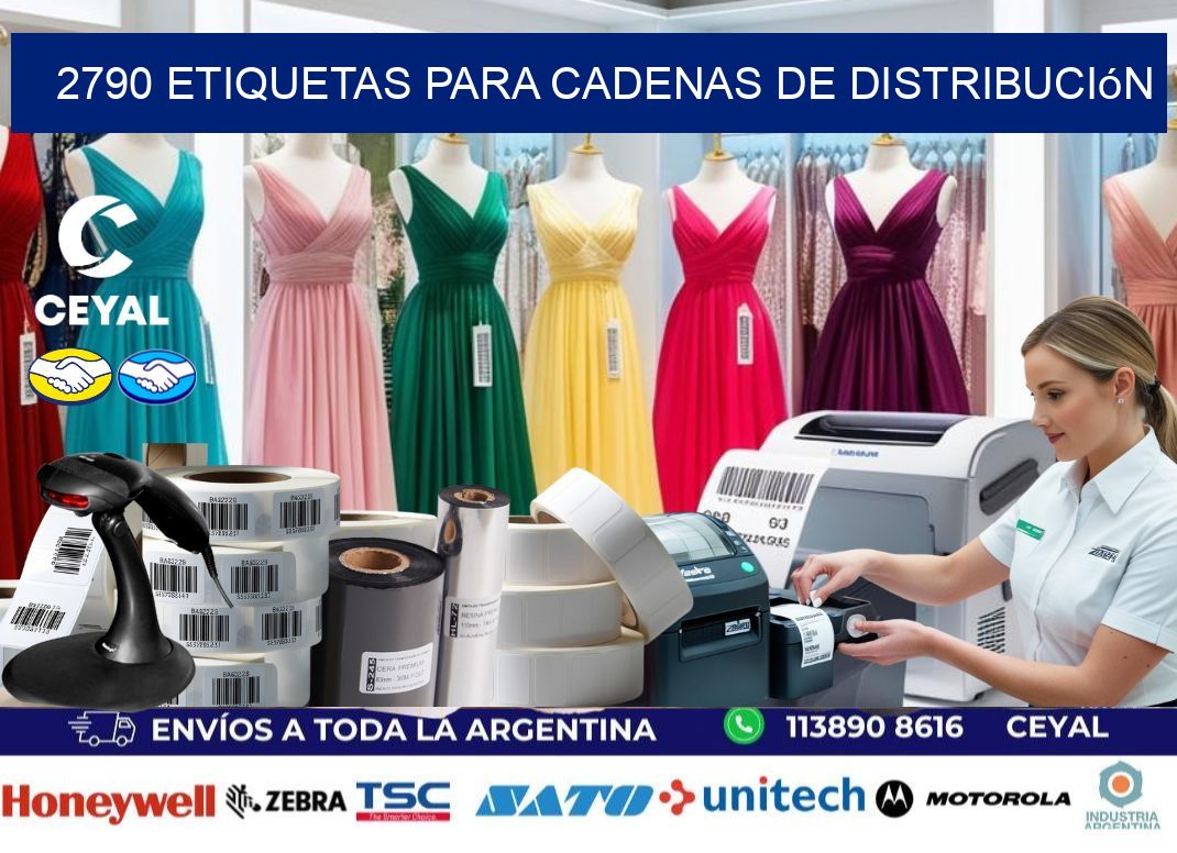 2790 Etiquetas para cadenas de distribución