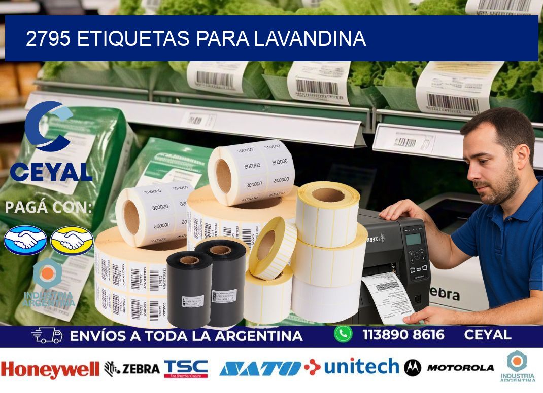 2795 Etiquetas para lavandina