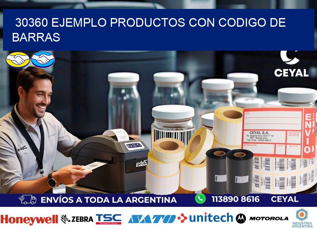 30360 ejemplo productos con codigo de barras