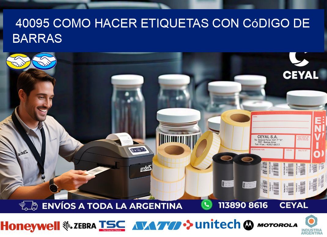 40095 Como hacer etiquetas con código de barras