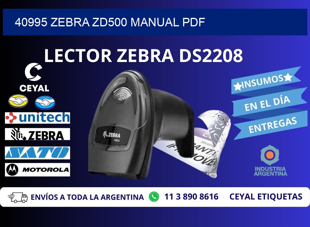 40995 Zebra ZD500 manual PDF