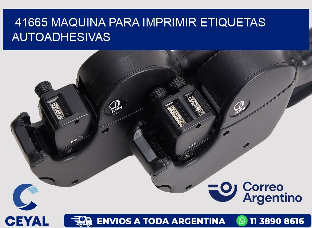 41665 maquina para imprimir etiquetas autoadhesivas