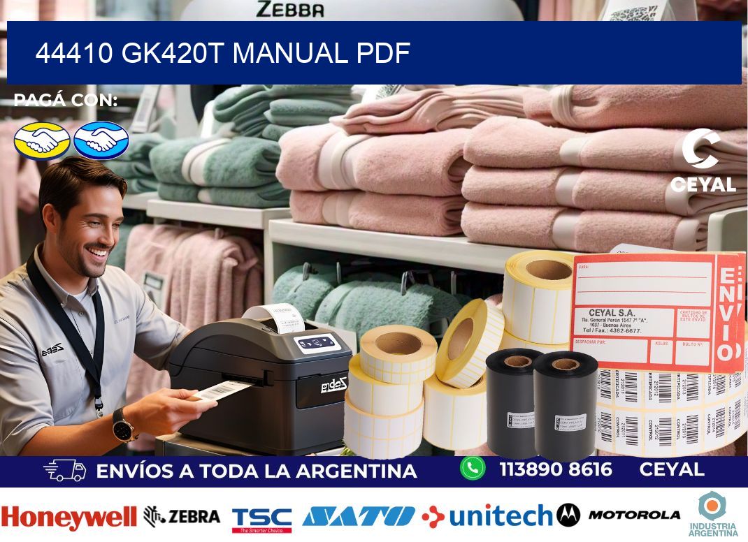 44410 GK420T manual PDF