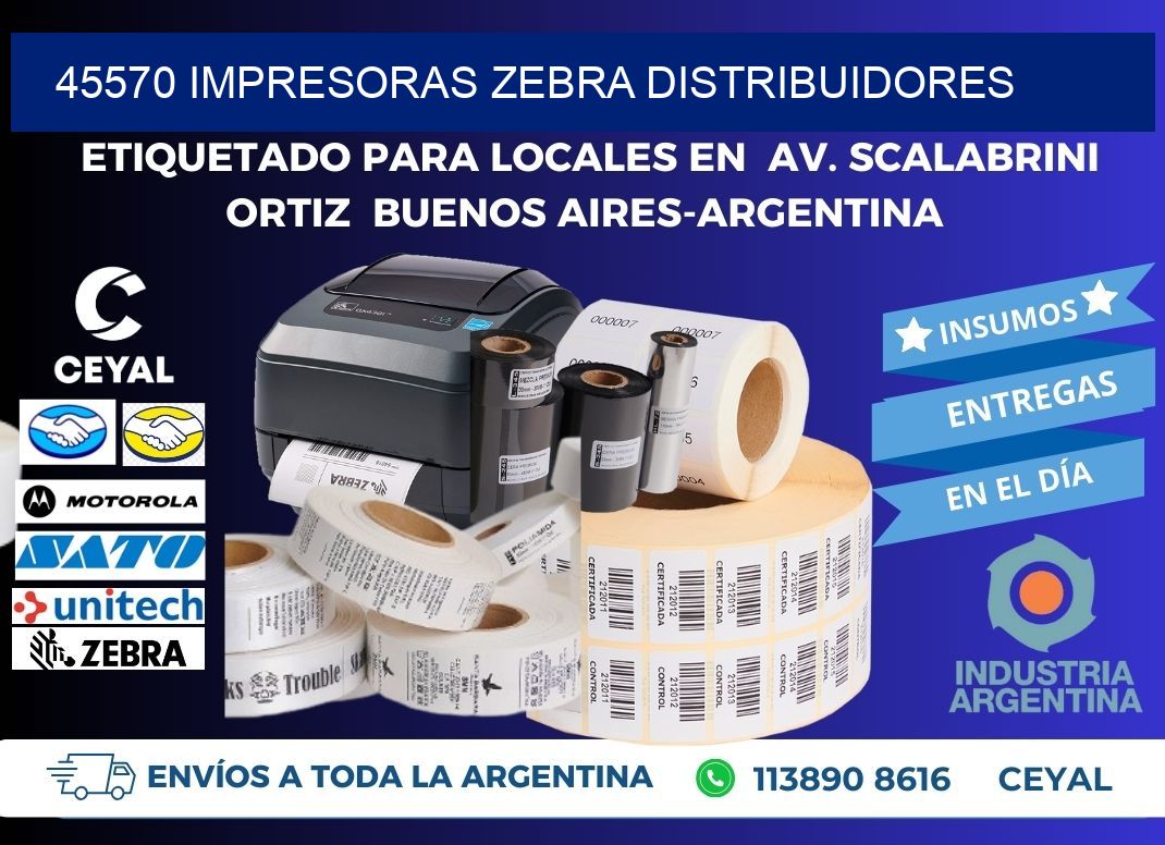 45570 impresoras Zebra distribuidores