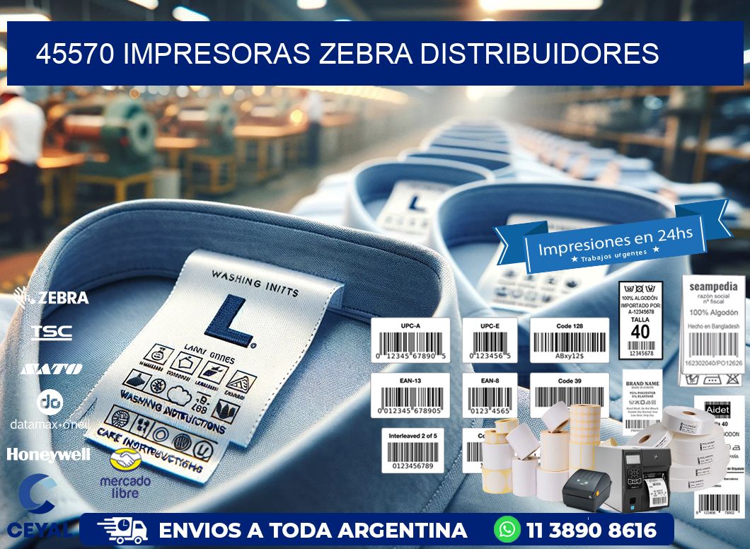 45570 impresoras Zebra distribuidores