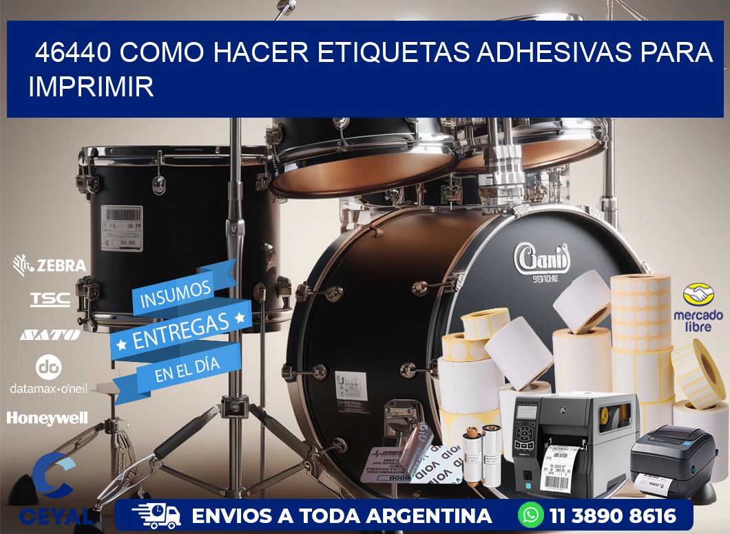 46440 Como hacer etiquetas adhesivas para imprimir