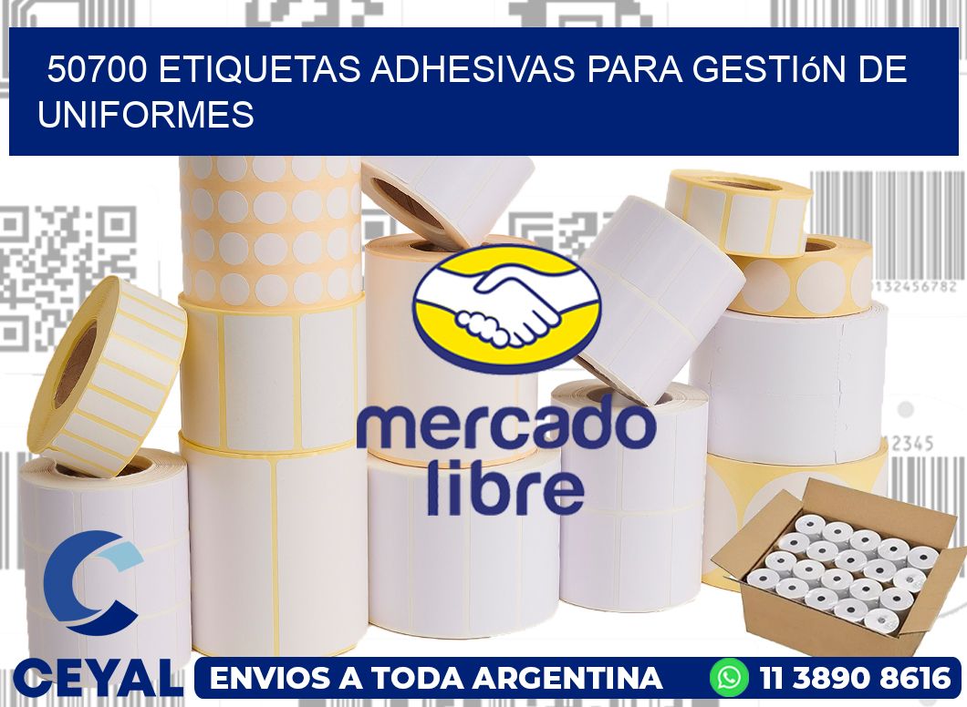 50700 Etiquetas adhesivas para gestión de uniformes