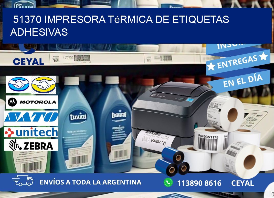 51370 Impresora térmica de etiquetas adhesivas