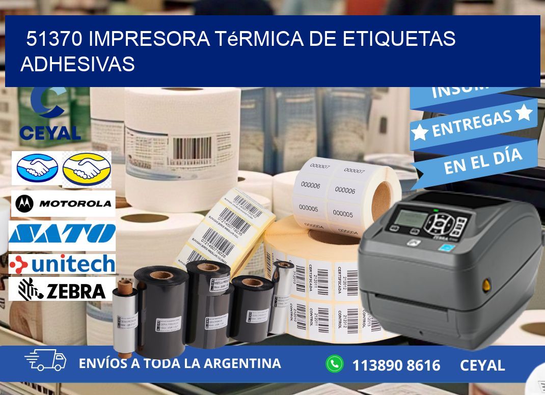 51370 Impresora térmica de etiquetas adhesivas