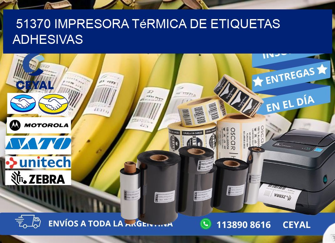 51370 Impresora térmica de etiquetas adhesivas