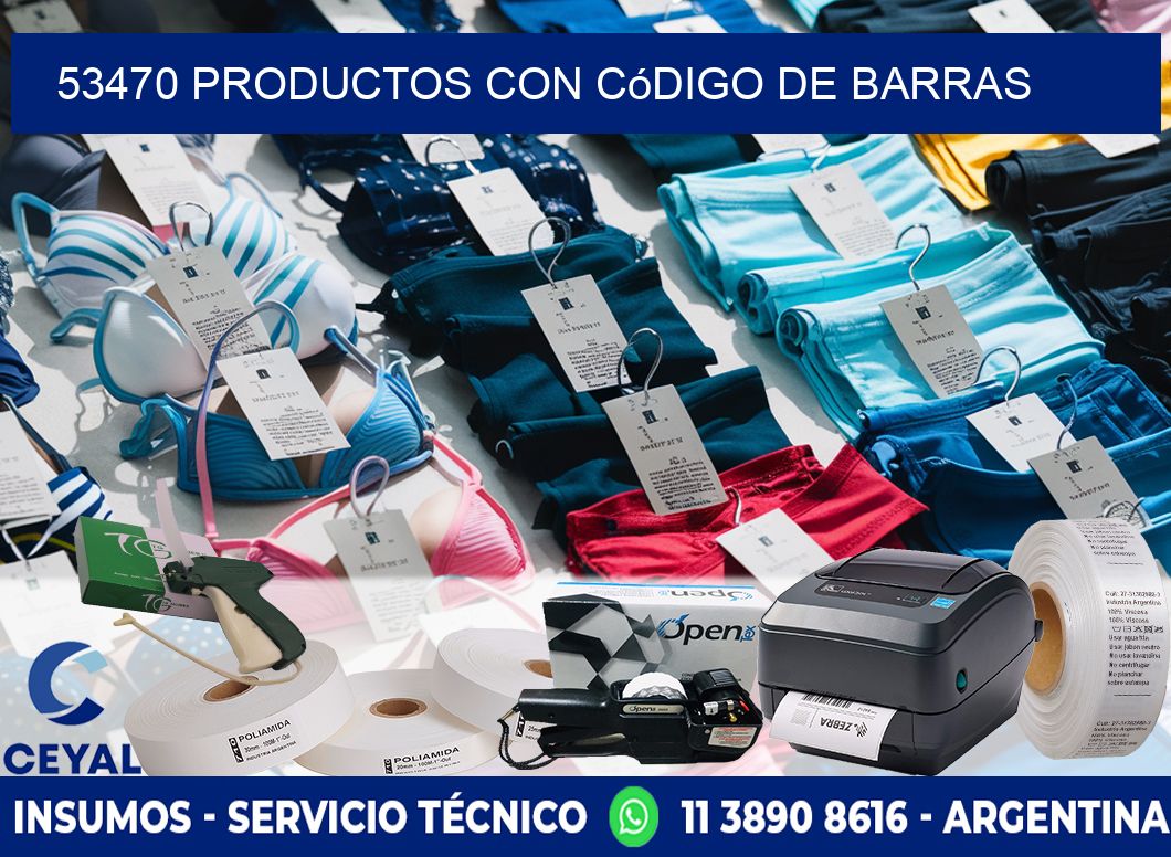 53470 Productos con código de barras