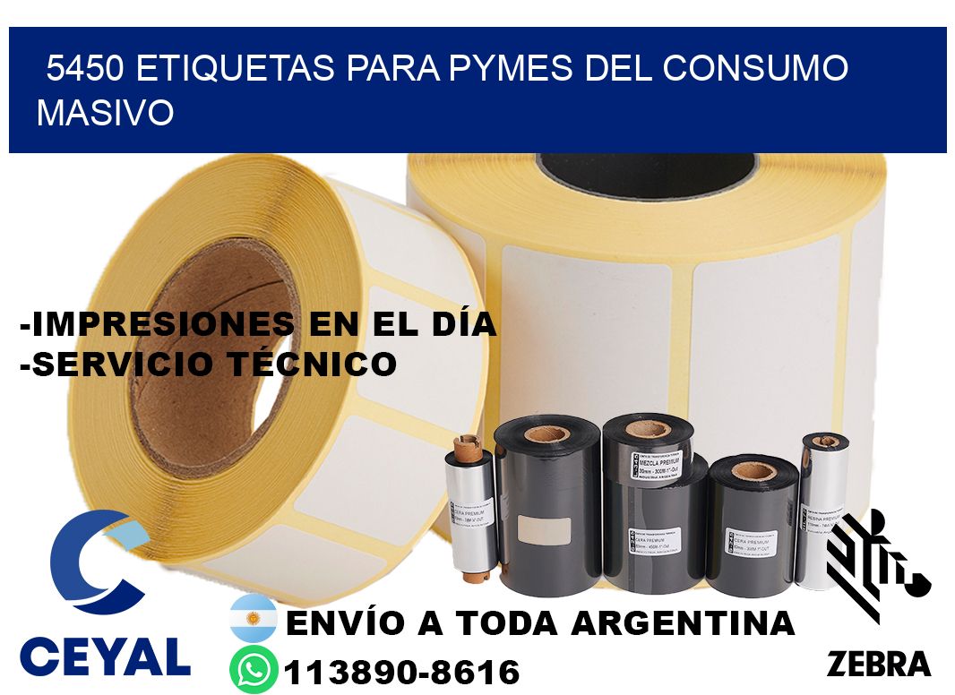 5450 Etiquetas para pymes del consumo masivo