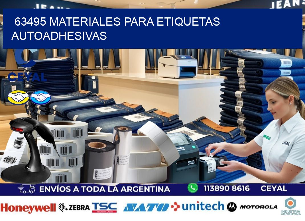 63495 materiales para etiquetas autoadhesivas
