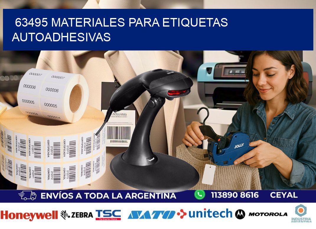 63495 materiales para etiquetas autoadhesivas